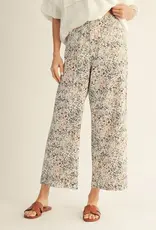 Blush Floral Wide Leg Pant
