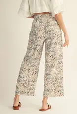 Blush Floral Wide Leg Pant
