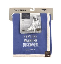 Tall Tails Fleece Blanket - Blue Explore 30" x 40"