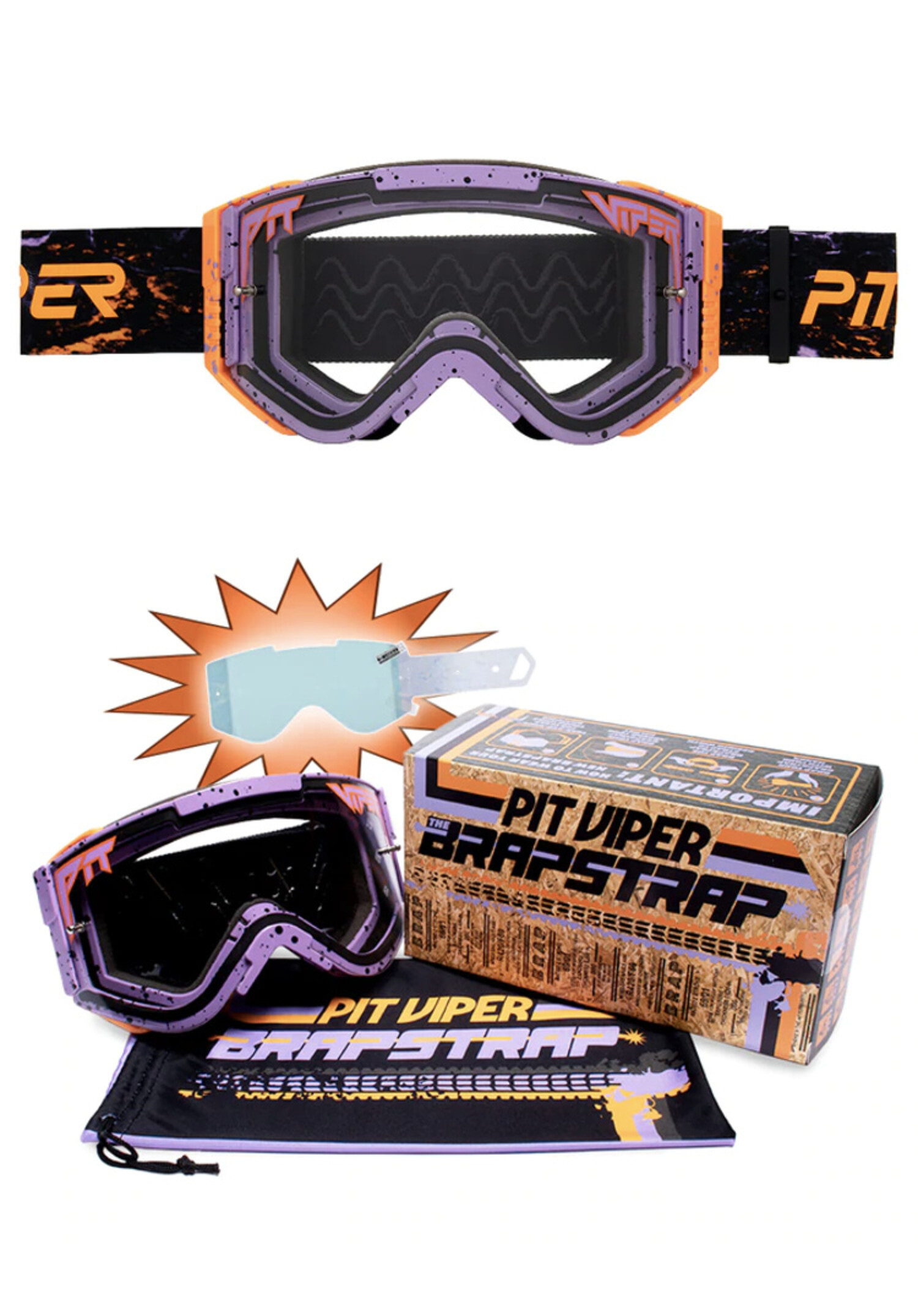 Pit Viper High Speed Off Road II Brapstrap - SOLNIX