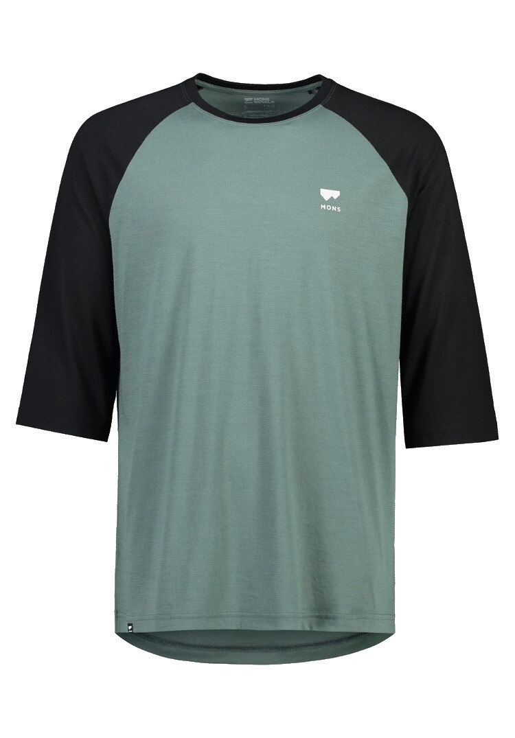 Mons Royale Mons Royale Tarn Merino Shift Raglan 3/4 Mens Jersey