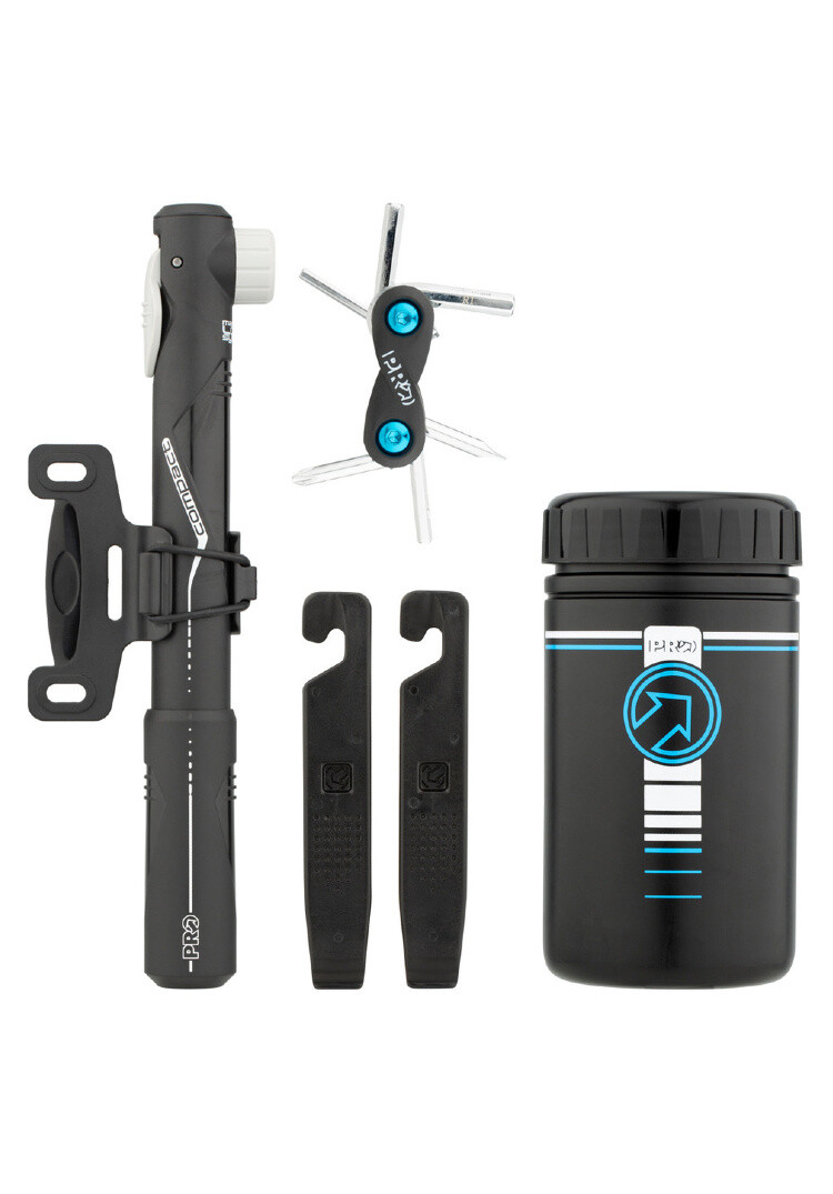 Shimano PRO Combi-Pack Storage Bottle With Pump, Levers and Tool
