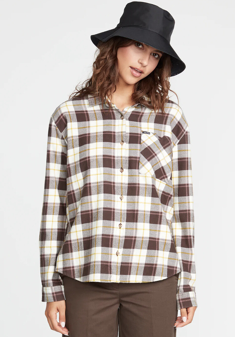 Volcom Volcom  Plaid To Meet U Long Sleeve Flannel