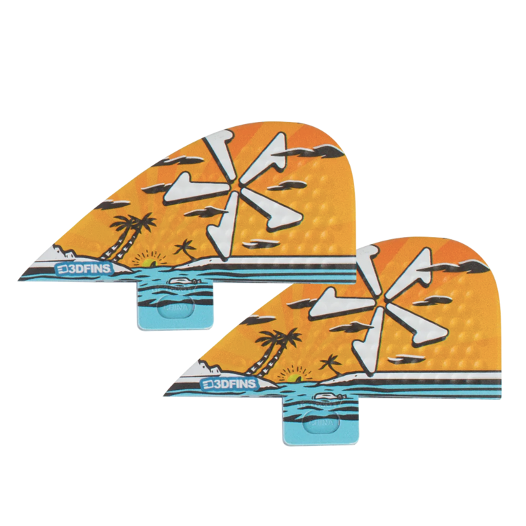 Phase Five Phase Five 3D Dimpster Twin Fin Set - Sunset