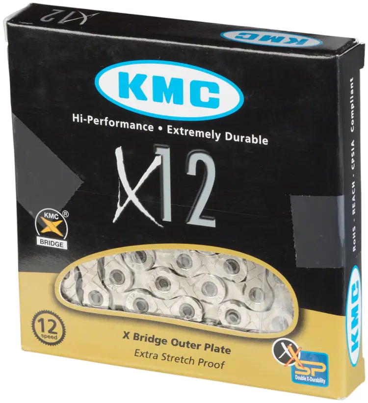 KMC KMC X12 Chain - 12-Speed, 126 Links, Silver
