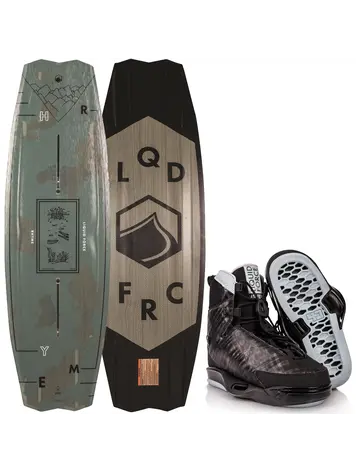 Liquid Force 2020 Liquid Force Rhyme Wakeboard  + 2019 Liquid Force 4D Vida Binding