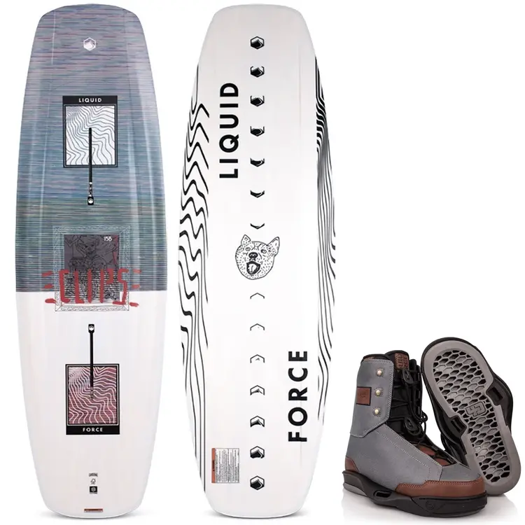 Liquid Force 2020 Liquid Force Eclipse Wakeboard 152 + 2019 Liquid Force 4D Idol Bindings 9-10