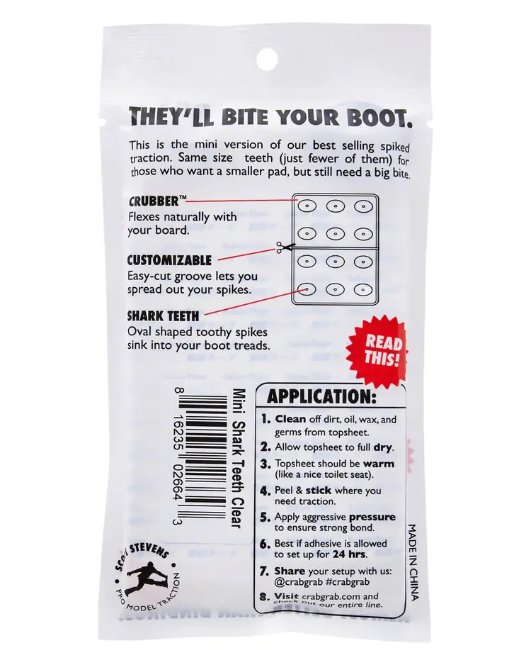 Crab Grab Crab Grab Mini Shark Teeth Stomp Pad
