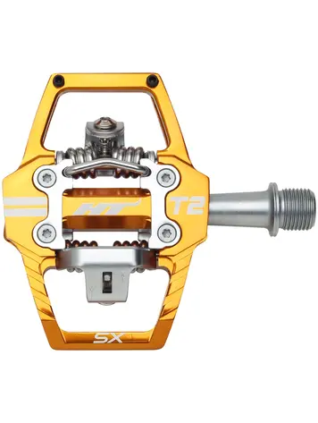 HT Components HT Pedals T2-SX Clipless Platform Pedals CrMo - Orange