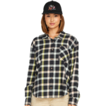 Volcom Volcom  Plaid To Meet U Long Sleeve Flannel