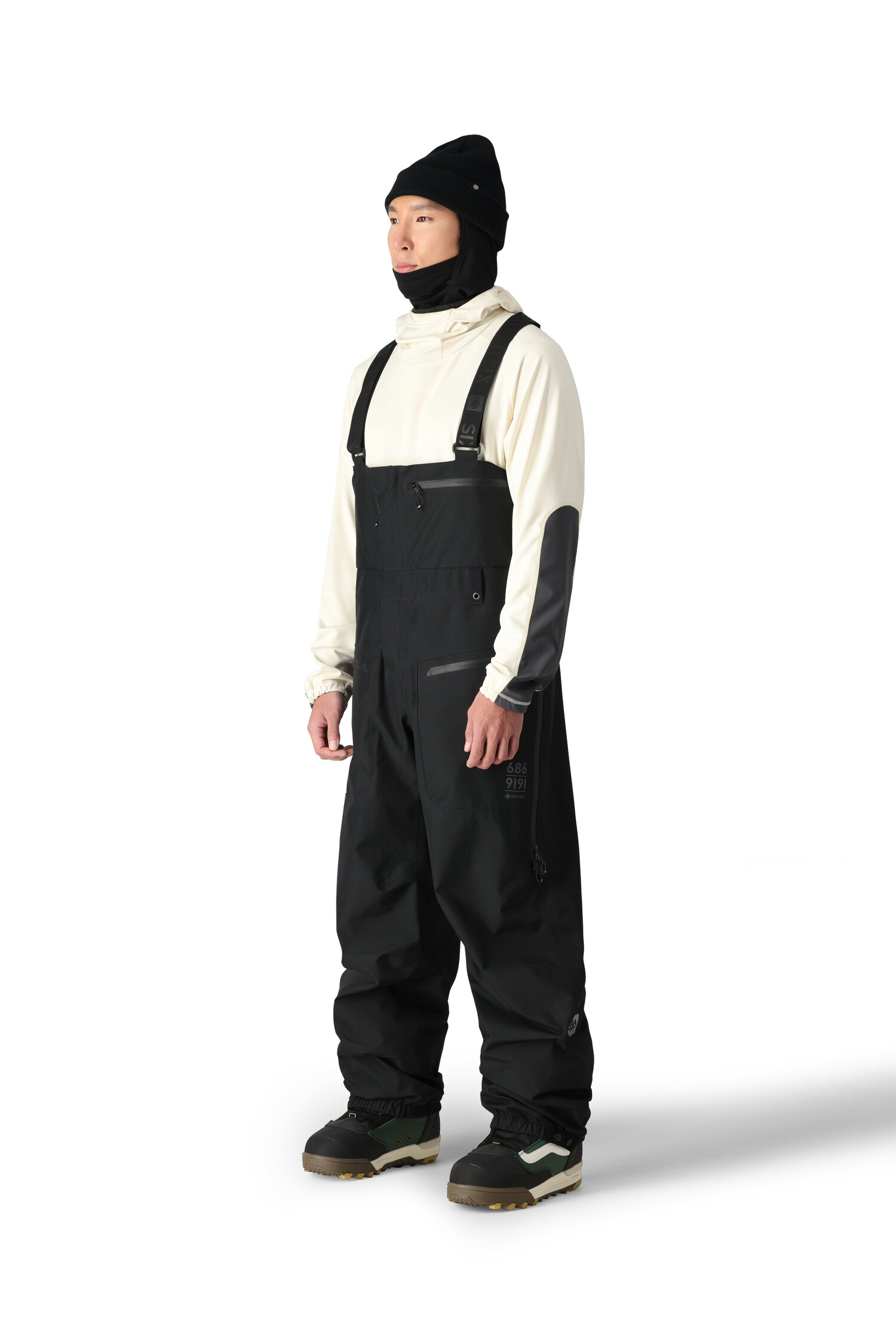 スノーボード 686 MEN'S GORE-TEX 3L ATV BIB Black 686 GORE-TEX 3L ATV Bib Pants | Tactics