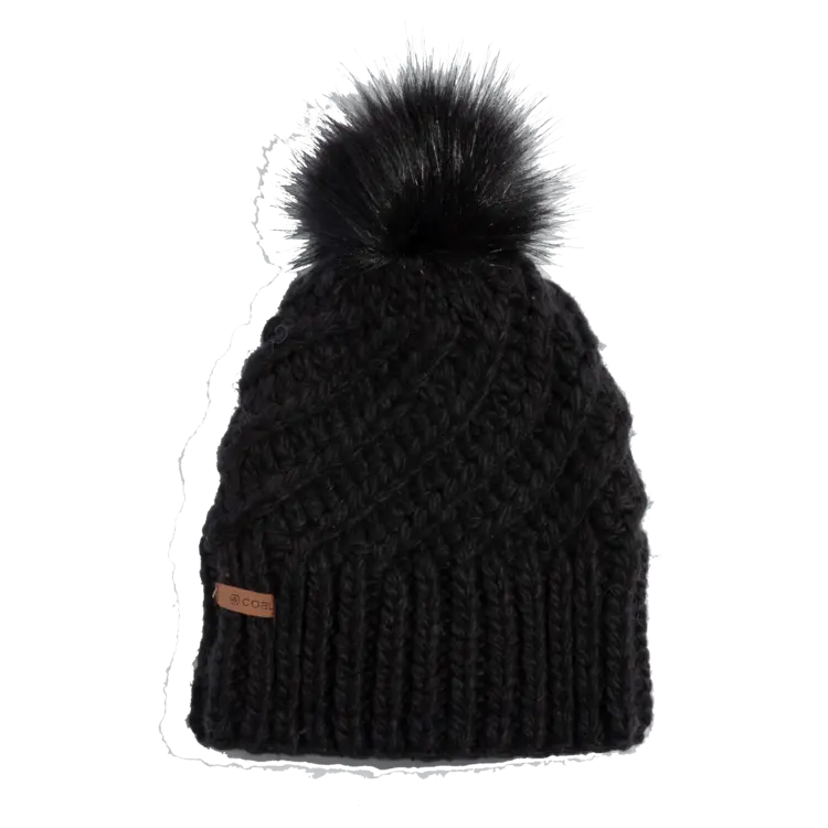 Coal Coal The Maizy Knit Faux Fur Pom Women's Beanie