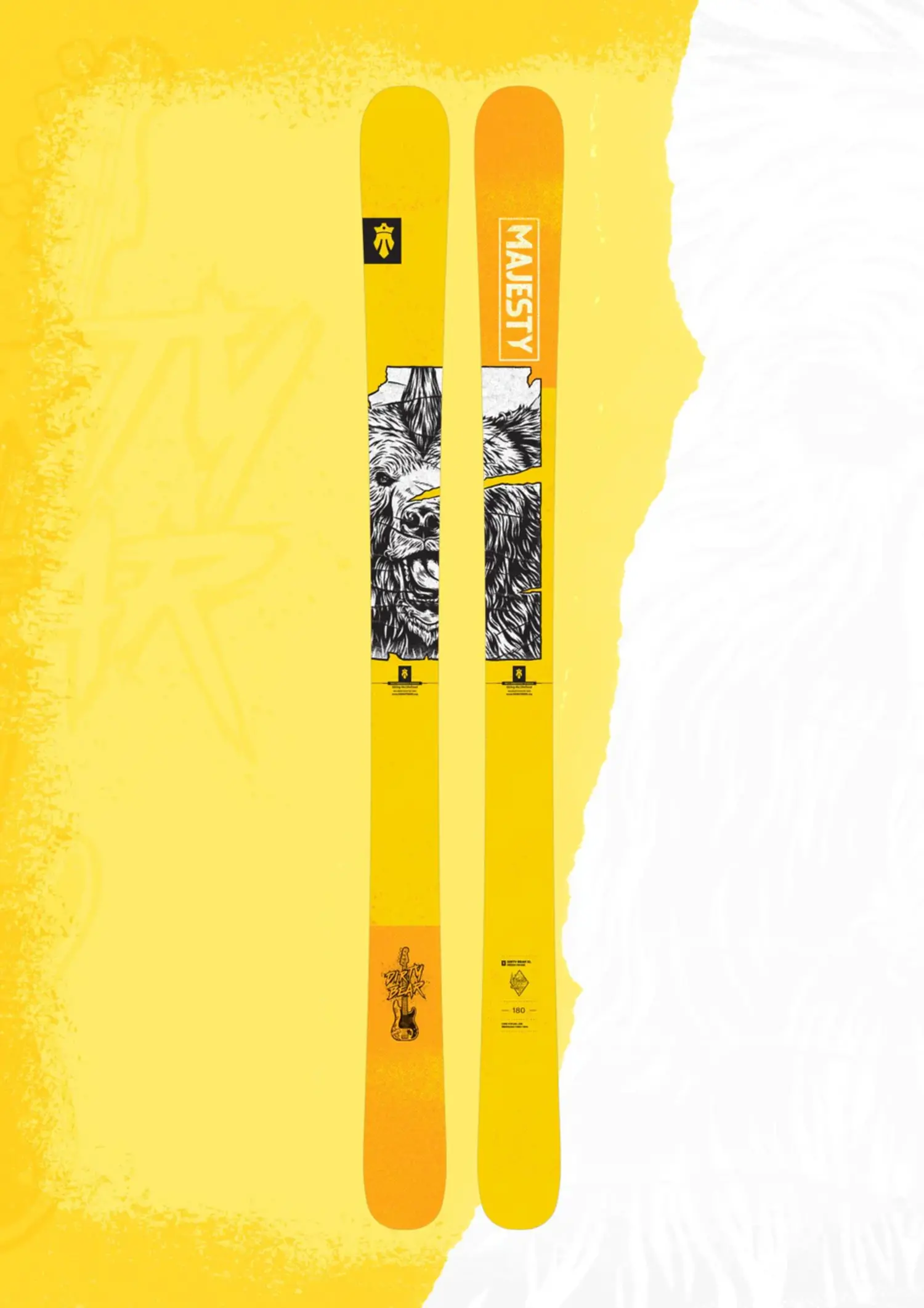 2025 Majesty Dirty Bear XL Skis - SOLNIX