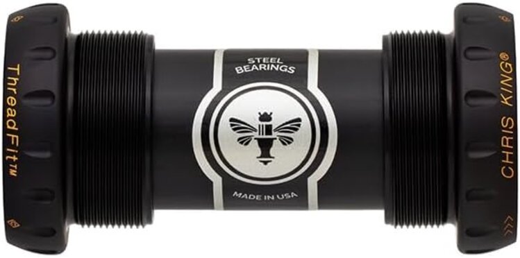 Chris King Chris King ThreadFit 24mm Bottom Bracket w/o Fit Kit - English Black/Gold