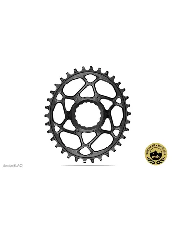 Absolute Black absoluteBLACK OVAL non Boost Cinch chainring for RaceFace 6mm Black 32t
