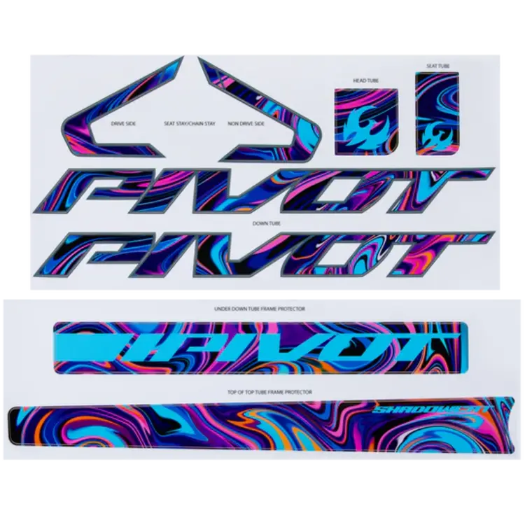 Pivot Cycles Pivot Shadowcat Ride GX Eagle Transmission | Danger Fruit w/Oil Slick Decal | X-Small