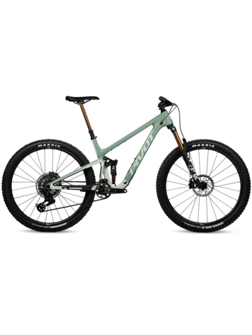 Pivot Cycles Pivot Trailcat SL Pro XTR - Medium- Green Meadow Mist - 29" Carbon Wheels