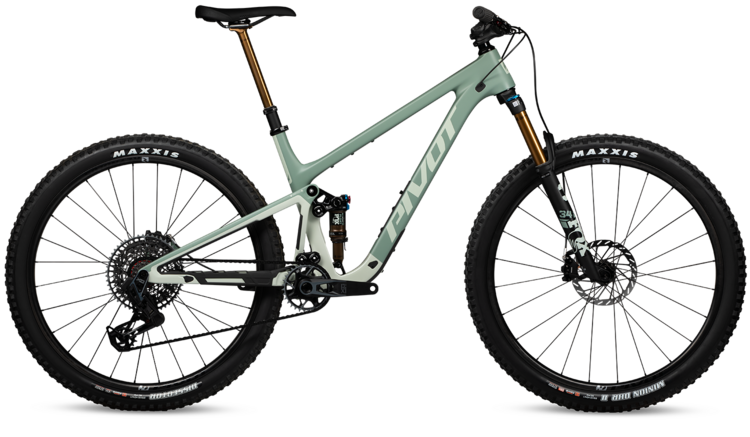 Pivot Cycles Pivot Trailcat SL Pro XTR - Medium- Green Meadow Mist - 29" Carbon Wheels