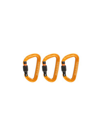 Mammut Mammut Sender Screwgate 3 Pack Carabiners - Screw Gate Gold