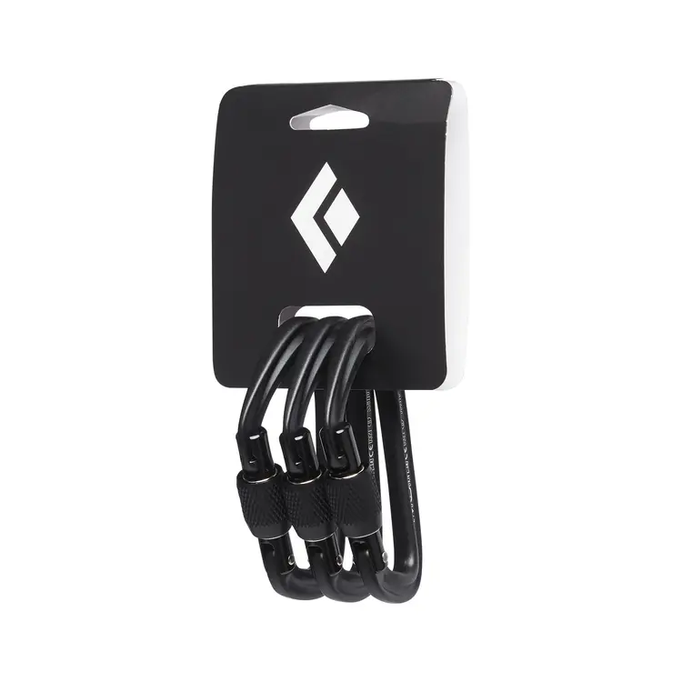 Black Diamond Black Diamond Hotforge Screwgate Carabiner 3 pack