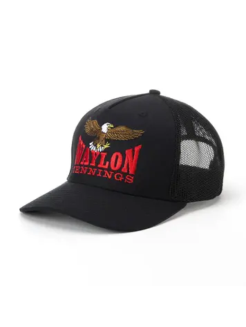 Seager Seager x Waylon Jennings The Eagle Snapback Hat - Black