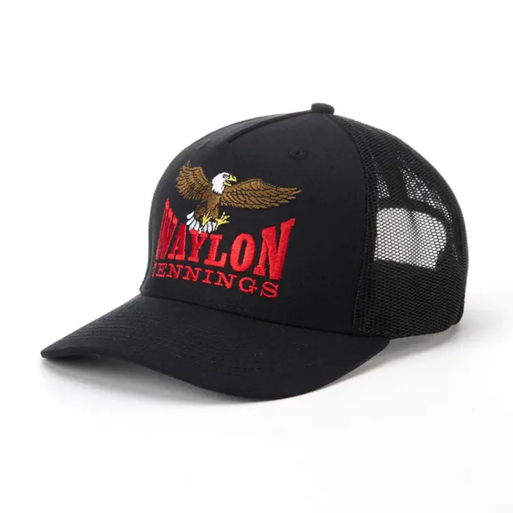 Seager Seager x Waylon Jennings The Eagle Snapback Hat - Black