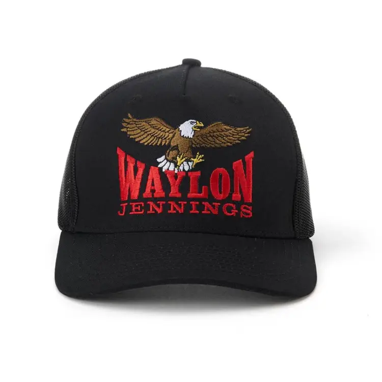 Seager Seager x Waylon Jennings The Eagle Snapback Hat - Black
