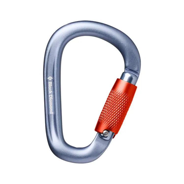 Black Diamond Black Diamond - PEARLOCK TWISTLOCK CARABINER - Gray