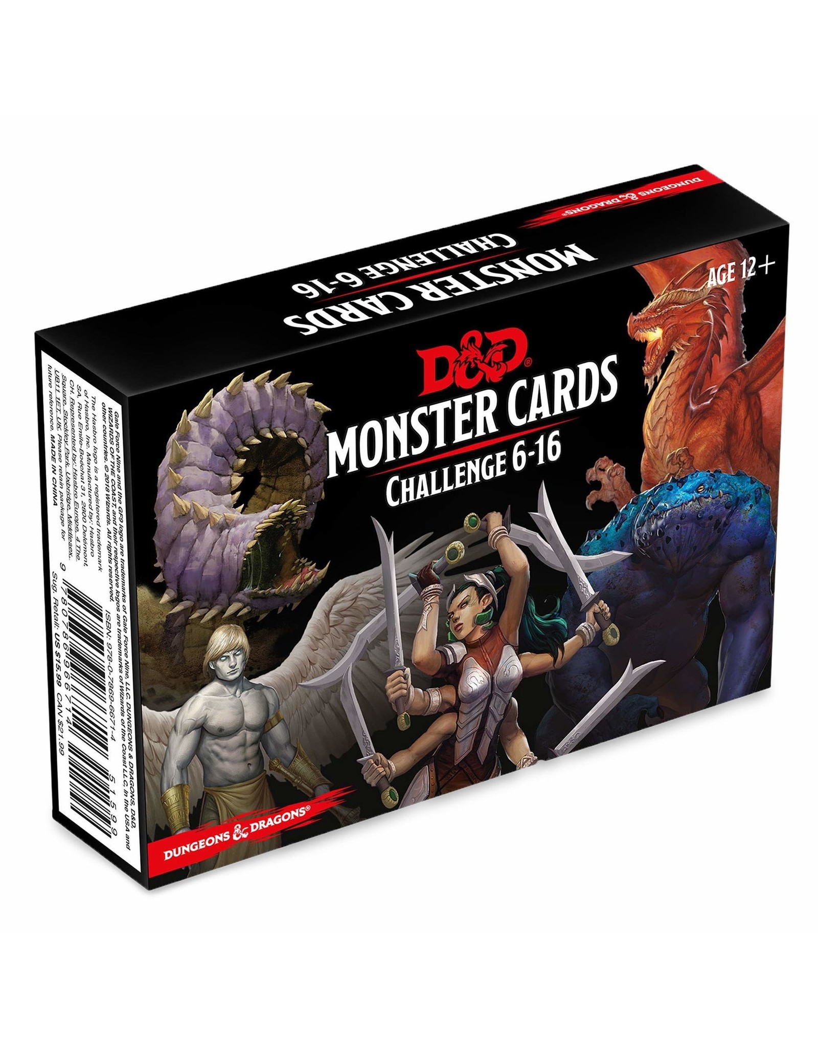 Dungeons & Dragons: Monster Cards Challenege 6-16 Deck