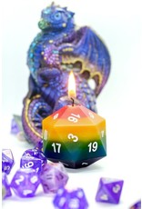 Pride Flag DnD Dice Candle