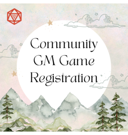 Community GM  - Game Registration