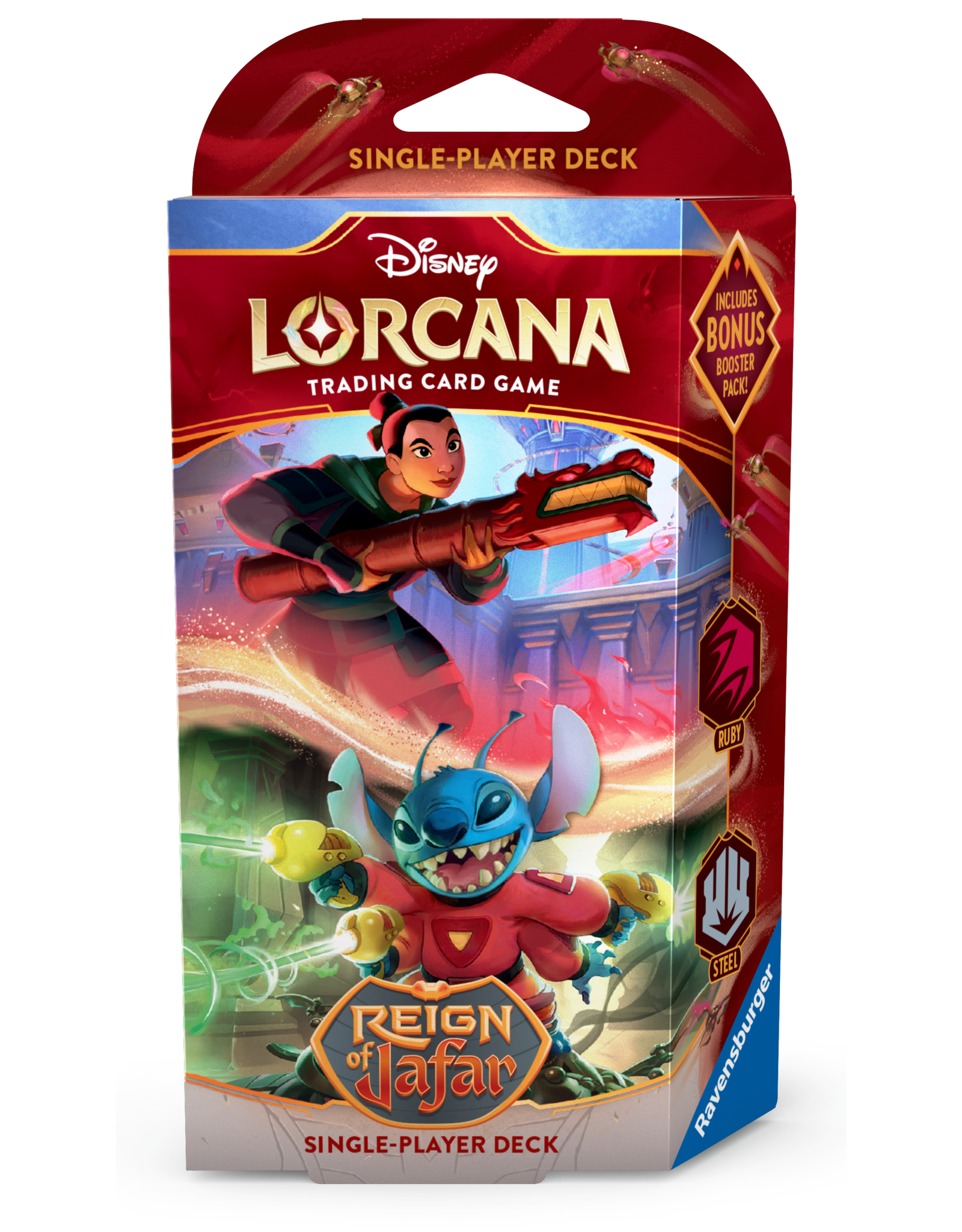 Disney Lorcana: Reign of Jafar: Starter Deck: Ruby & Steel