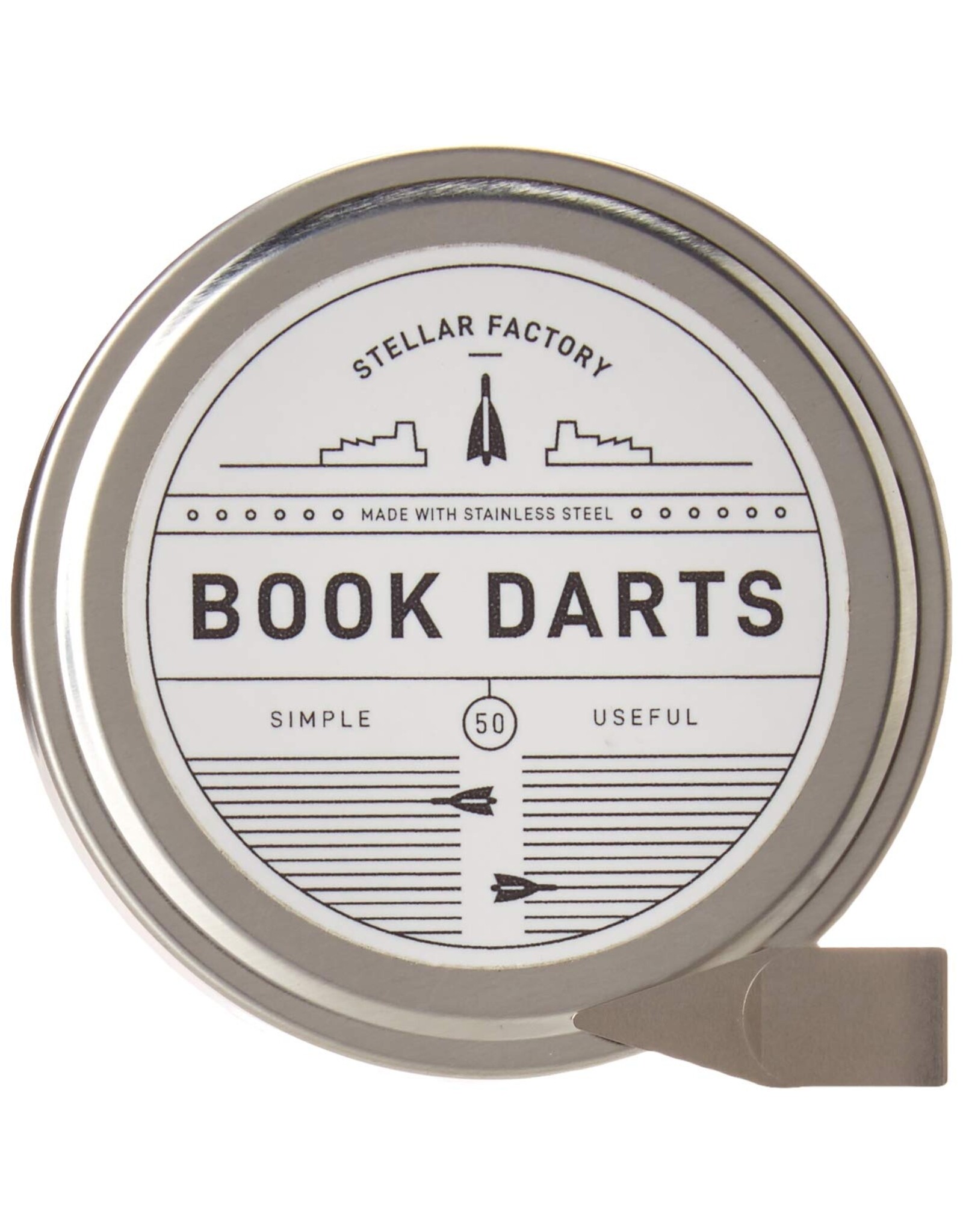 Book Darts: Stainless Steel Mini Bookmarks