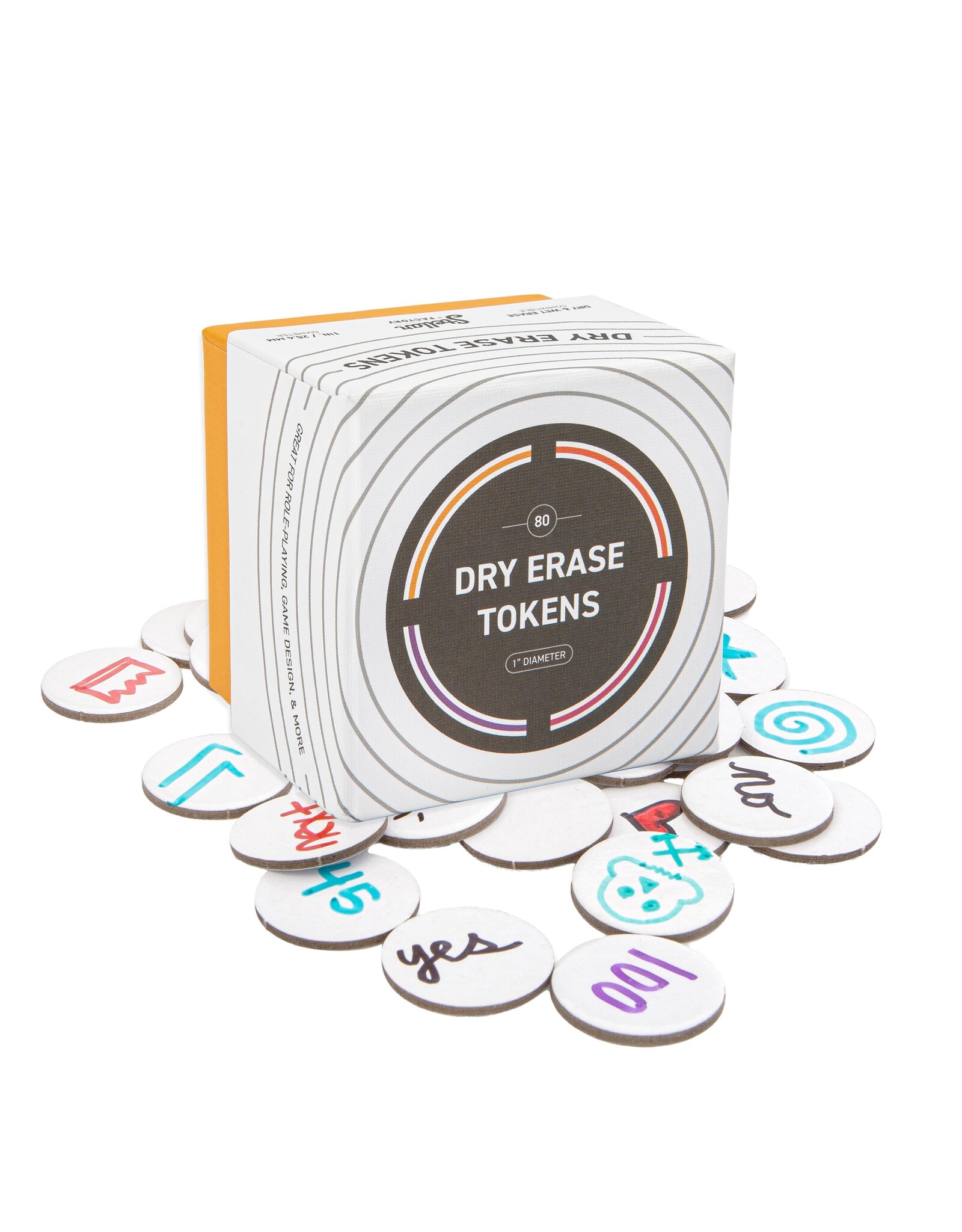 Dry Erase Tokens: Reusable For Diy, Game Design, and Rpgs