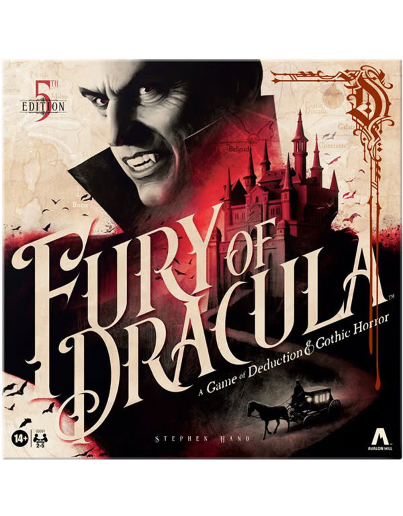 Avalon Hill Fury of Dracula, 5th Edition