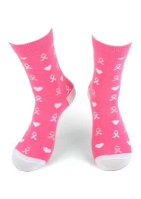 Selini Women's Novelty Socks Breast Cancer