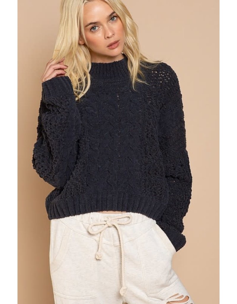 POL POL Essential Cable Sweater
