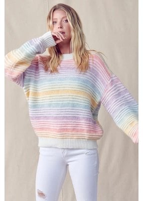 &Merci Ombre Rainbow Sweater
