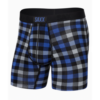 Saxx Vibe Boxer Brief Flannel Check