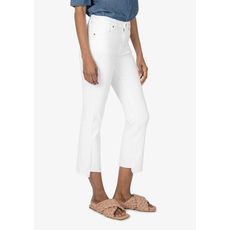 KUT Kut Kelsey High Rise Ankle Flare Step Raw Hem