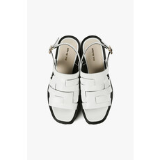 All Black All Black Woven Buckle Flatform Sandal