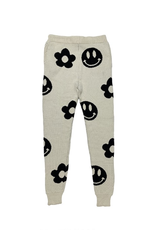Miss Sparkling Miss Sparkling Knit Daisy & Smiley Joggers