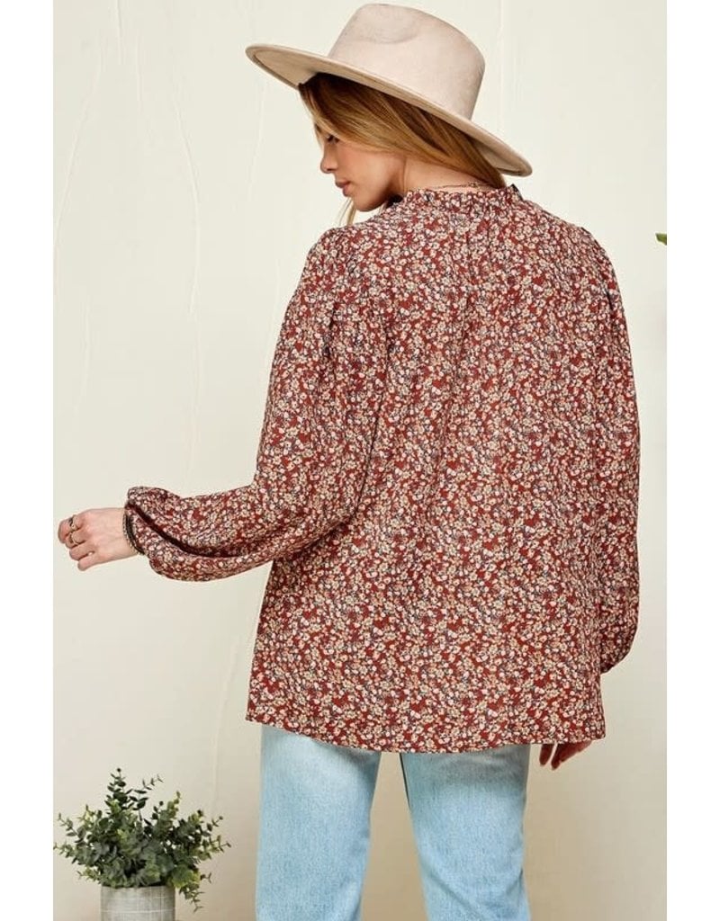 Shopin LA Shopin LA Vintage Floral Long Sleeve Top