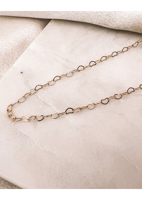 Beljoy Dainty Necklace Collection II Heart Chain