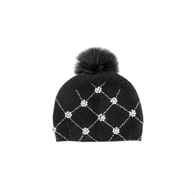 Mitchie's Matchings Hat with Flower Beads and Quilted Design