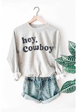 Benie Benie "Hey Cowboy" Graphic Sweatshirt