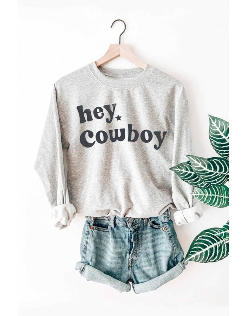 Benie Benie "Hey Cowboy" Graphic Sweatshirt