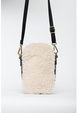 Chinese Laundry Chinese Laundry Faux Shearling with Trim Cellphone Crossbody