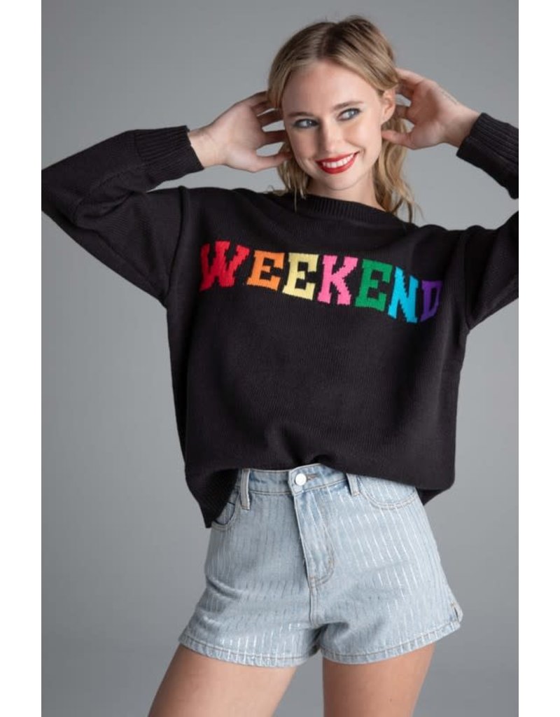 Dance & Marvel Dance & Marvel "Weekend" Knit Sweater