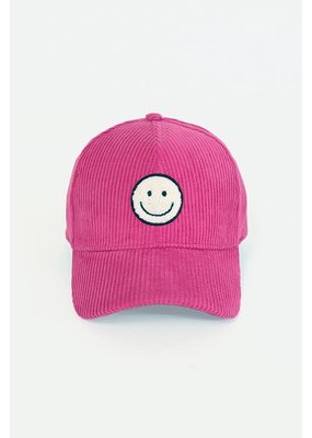 David and Young "Smiley Face" Patch Corduroy Baseball Cap